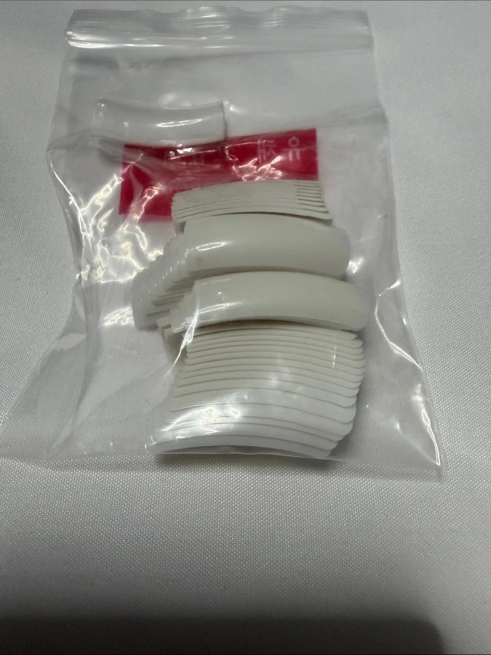 Set of 2 pack White Replacement Nail Tips Extension Silicone Tips - Multiple Siz